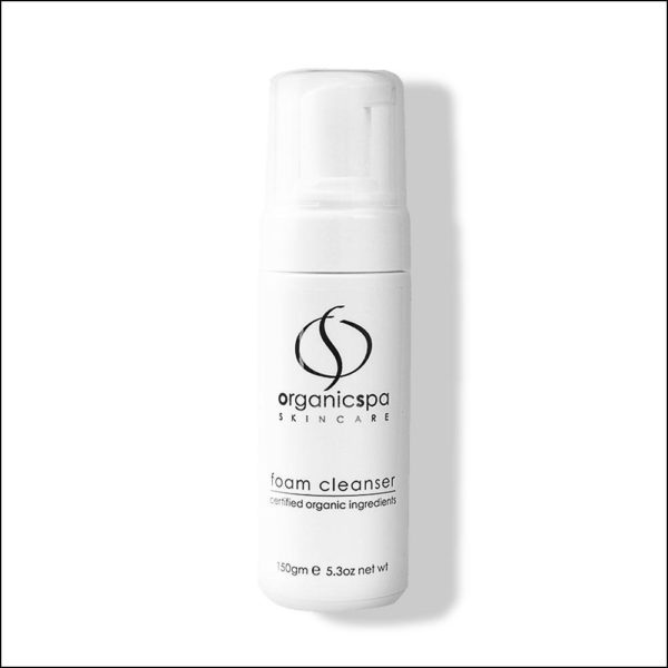 witte flacon Foam Cleanser van OrganicSpa